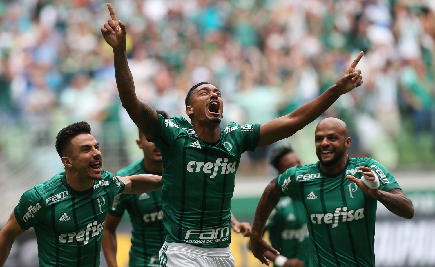 No primeiro clássico do ano, Palmeiras bate Santos no Allianz Parque