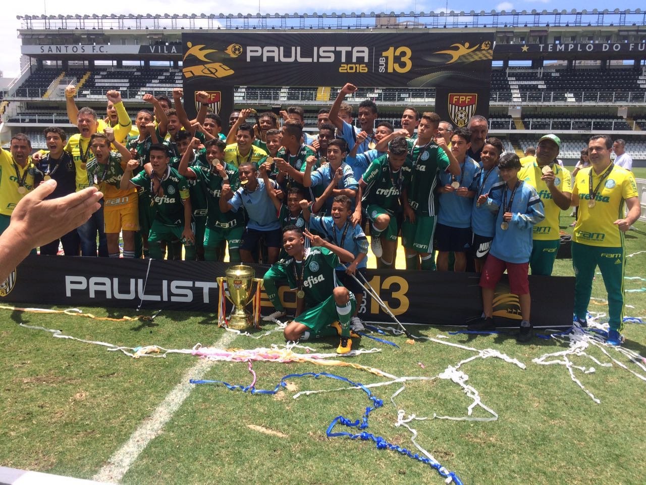 Base campeã: Sub-11 e Sub-13 do Palmeiras conquistam o título do Paulista