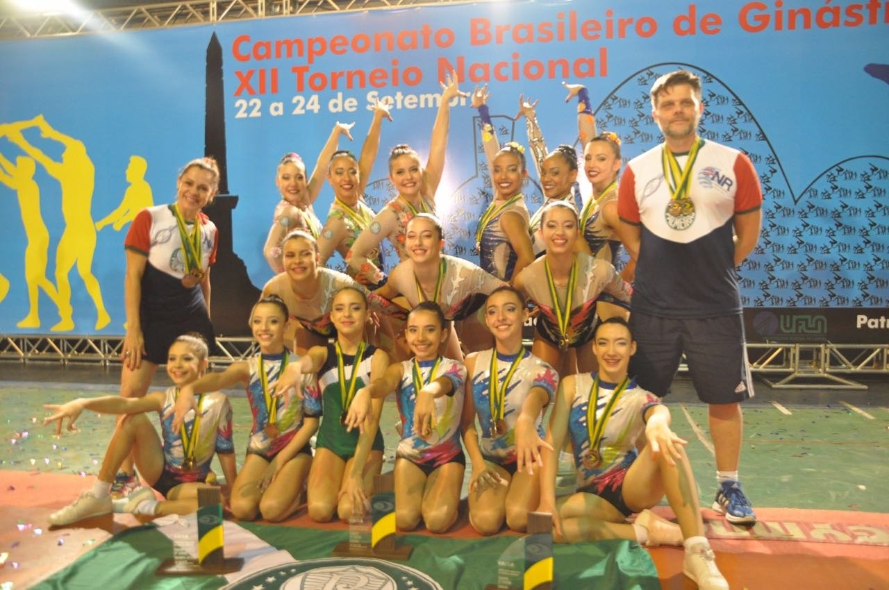 Ginástica Aeróbica do Palmeiras conquista troféus no Campeonato Brasileiro