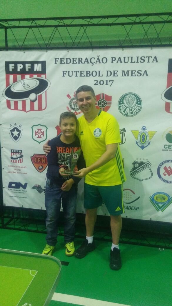 Botonista do Palmeiras conquista taça do 1º Torneio Aberto da FPFM