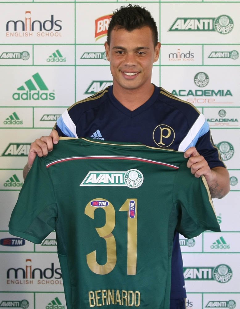 César Greco/Agência Palmeiras/Divulgação _ Bernardo, filho do ex-atacante alviverde Hélio, vestirá a camisa 31