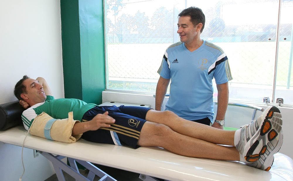 Cesar Greco/Ag. Palmeiras/Divulgação _ Os jogadores do Verdão realizaram atividades médicas nesta manhã de segunda-feira (16)