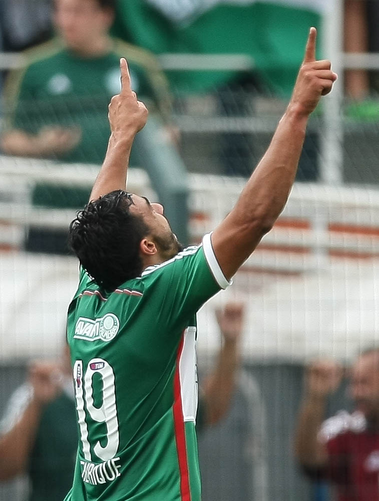 Cesar Greco/Ag. Palmeiras/Divulgação _ O centroavante Henrique chegou a quinze gols no Campeonato Brasileiro