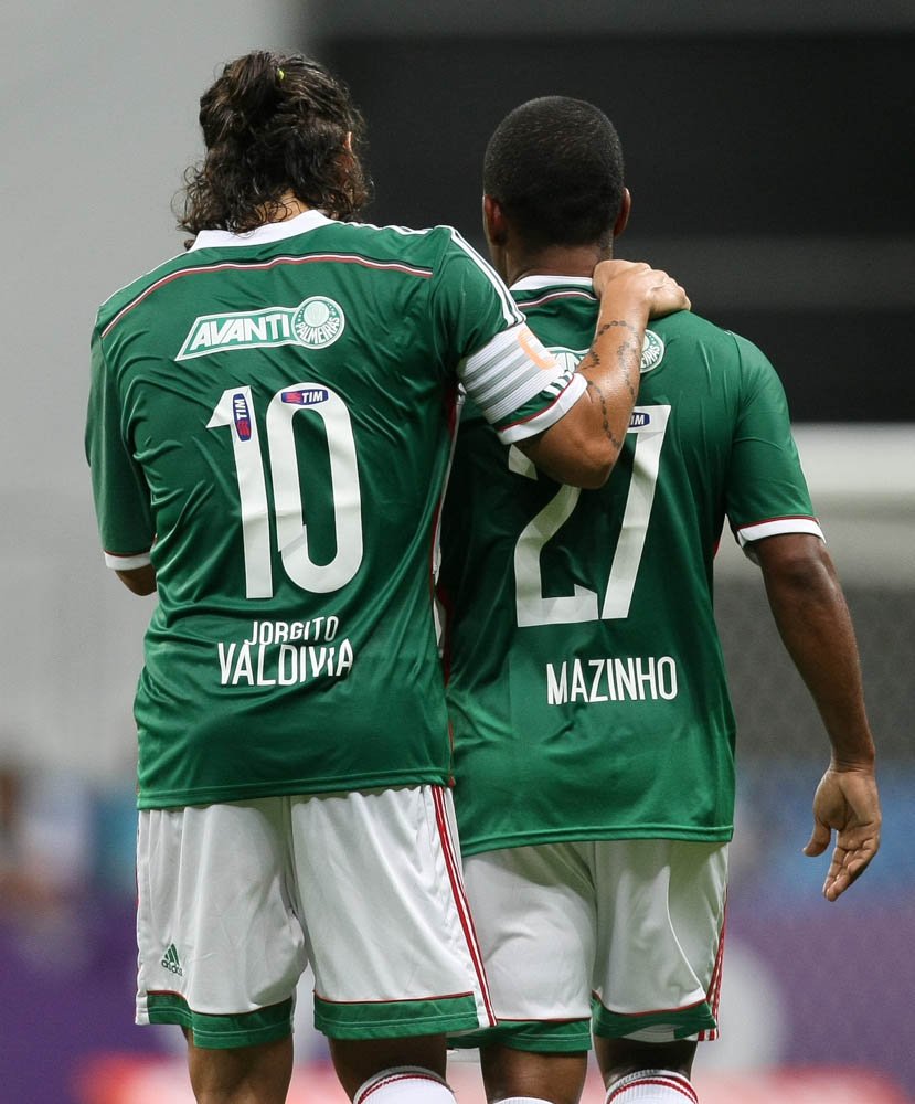 Cesar Greco/Ag. Palmeiras/Divulgação _ O gol alviverde saiu após bela jogada do Mago e conclusão perfeita de Mazinho