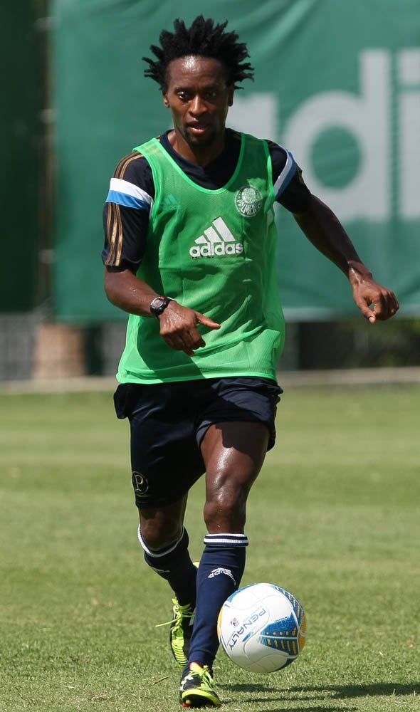 Cesar Greco/Ag.Palmeiras/Divulgação _ Zé Roberto figurou entre os titulares no treino desta terça-feira (13)