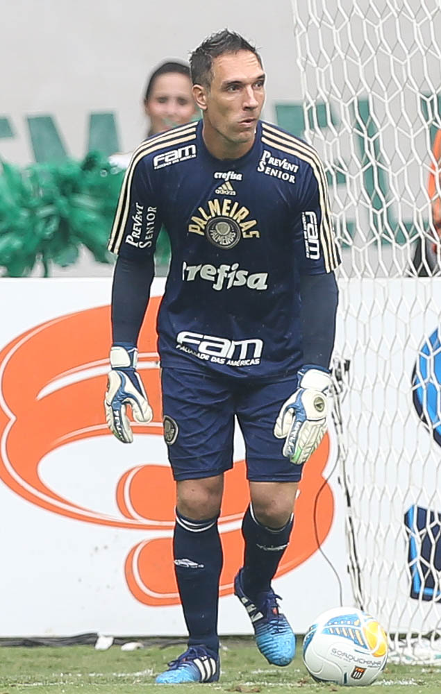 Cesar Greco/Ag. Palmeiras/Divulgação _ A partida foi a centésima do goleiro Fenando Prass com a camisa do Verdão
