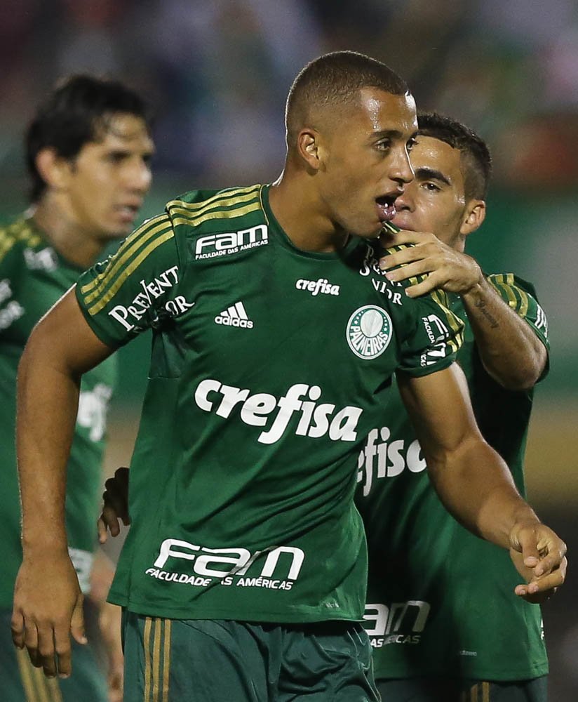 Cesar Greco/Ag.Palmeiras/Divulgação _ Vitor Hugo foi o autor do gol que garantiu a vitória do Verdão diante do São Bernardo (22)