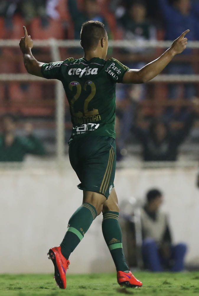 Cesar Greco/Ag.Palmeiras/Divulgação _ João Pedro marcou o gol de empate do Verdão e evitou revés diante do Ituano, nesta quarta-feira (08)