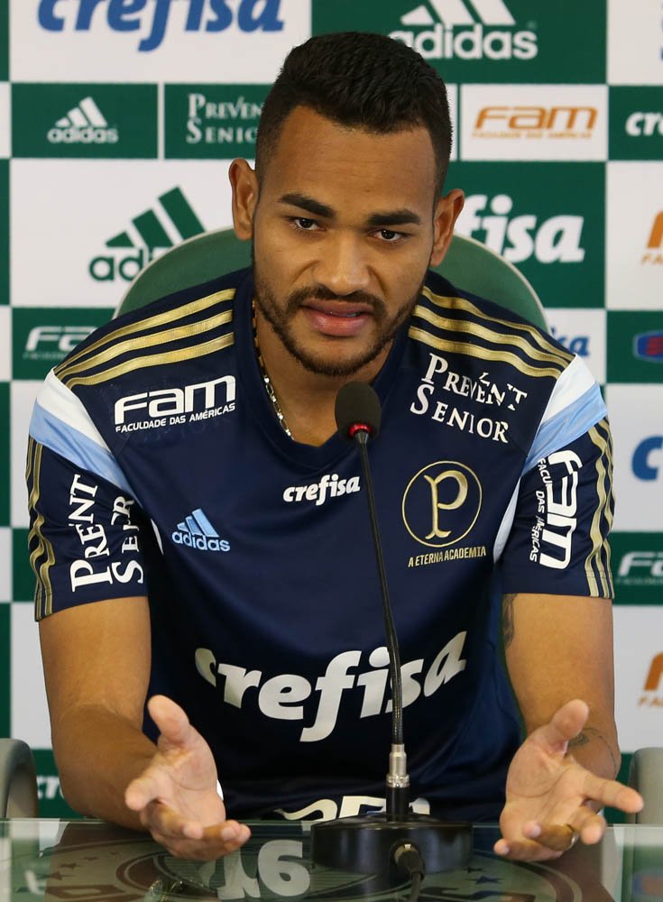 Cesar Greco/Ag.Palmeiras/Divulgação_Jackson concedeu entrevista coletiva na Academia de Futebol nesta quinta (23)