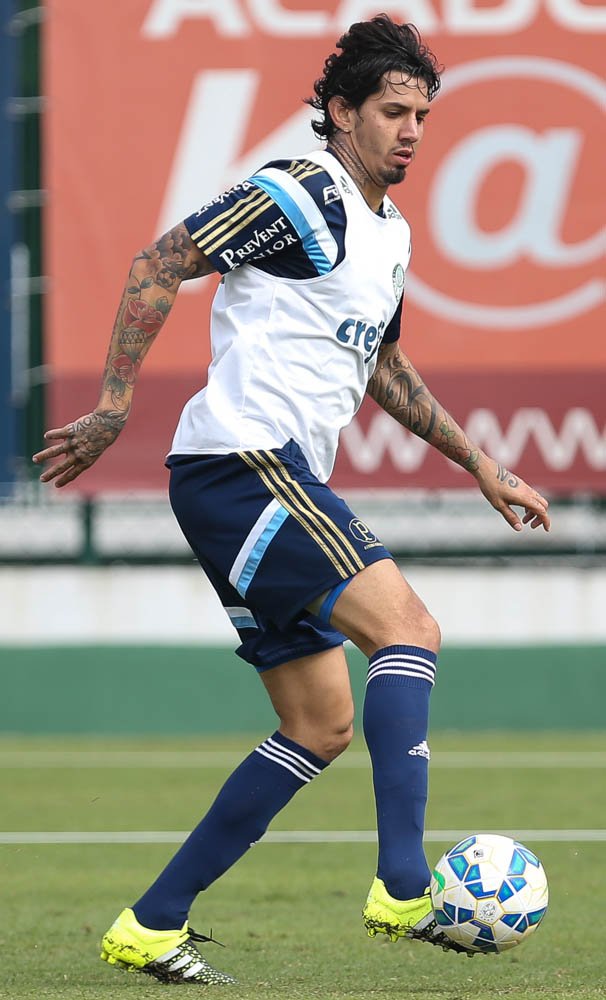 Cesar Greco/Ag. Palmeiras/Divulgação_Victor Ramos participou das atividades na tarde desta quarta, 10