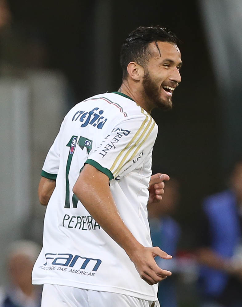 Cesar Greco/Ag.Palmeiras/Divulgação _ Leandro Pereira marcou dois gols na goleada
