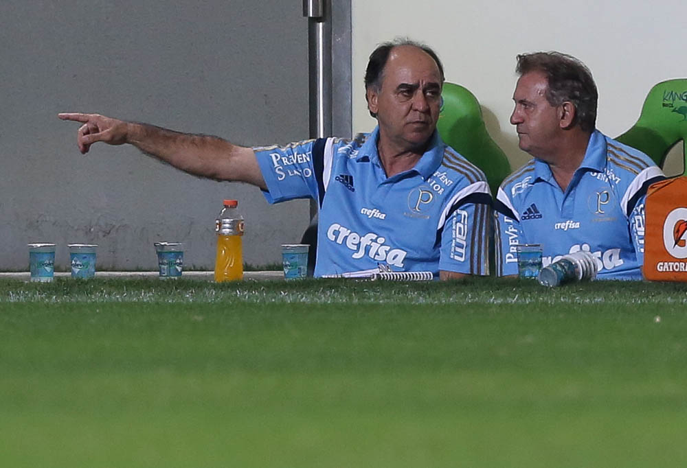 Cesar Greco/Ag.Palmeiras/Divulgação_Marcelo Oliveira cobrou equipe após partida contra Atlético-MG em Belo Horizonte