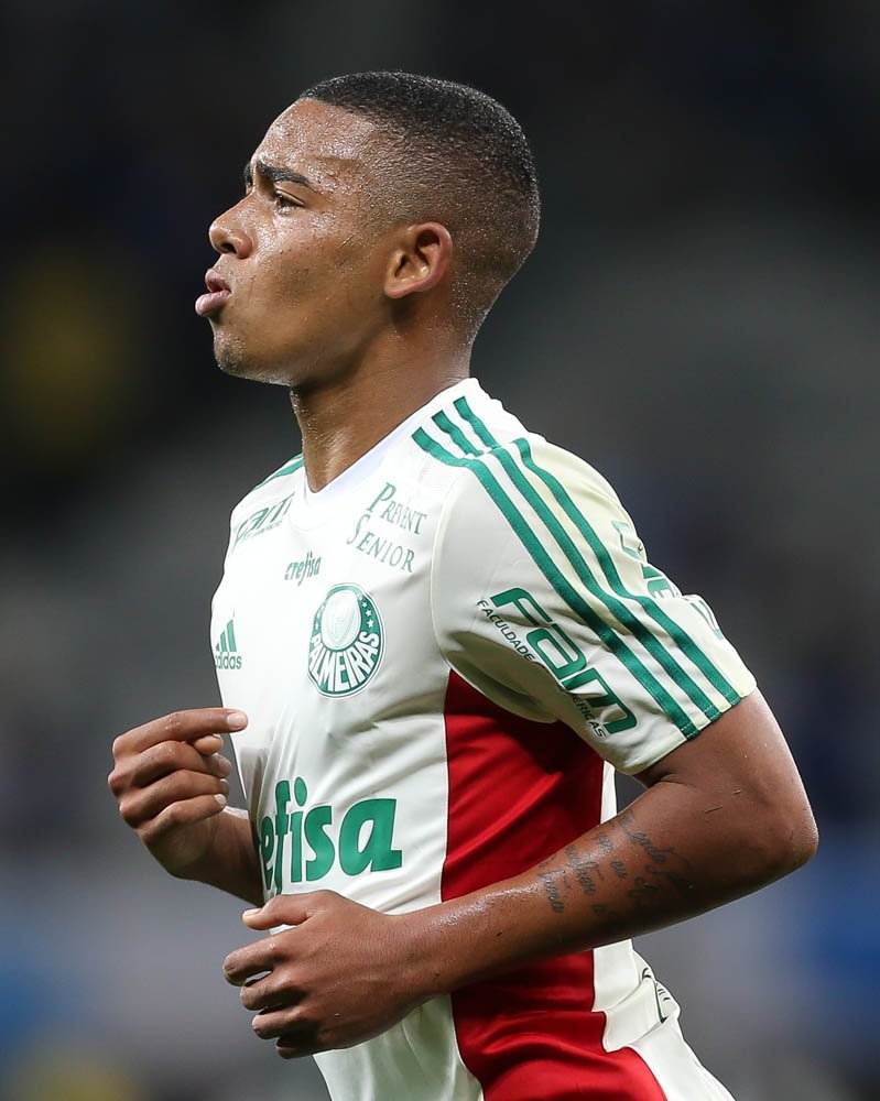 Cesar Greco/Ag.Palmeiras/Divulgação_Gabriel Jesus foi mais uma vez titular do Verdão nesta quarta (2)