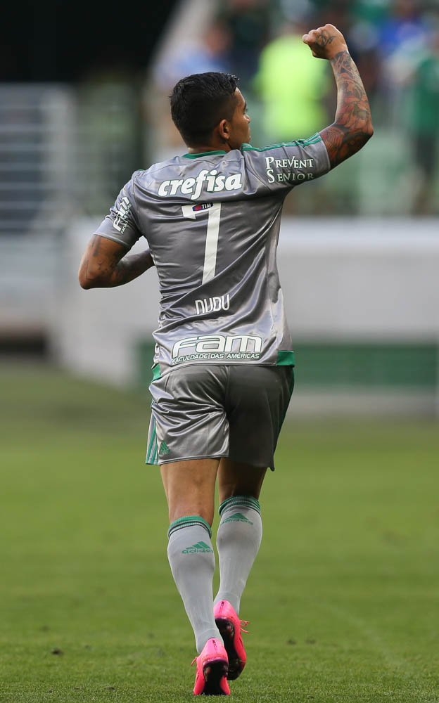 Cesar Greco/Ag. Palmeiras/Divulgação _ Em seu primeiro ano com a camisa do Palmeiras, Dudu marcou 16 gols