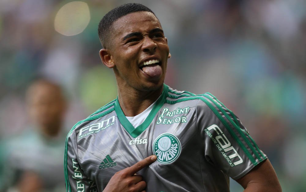 Cesar Greco/Ag. Palmeiras/Divulgação _ O camisa 33 ganhou música da torcida: 'Glória, glória, aleluia, é Gabriel Jesus'