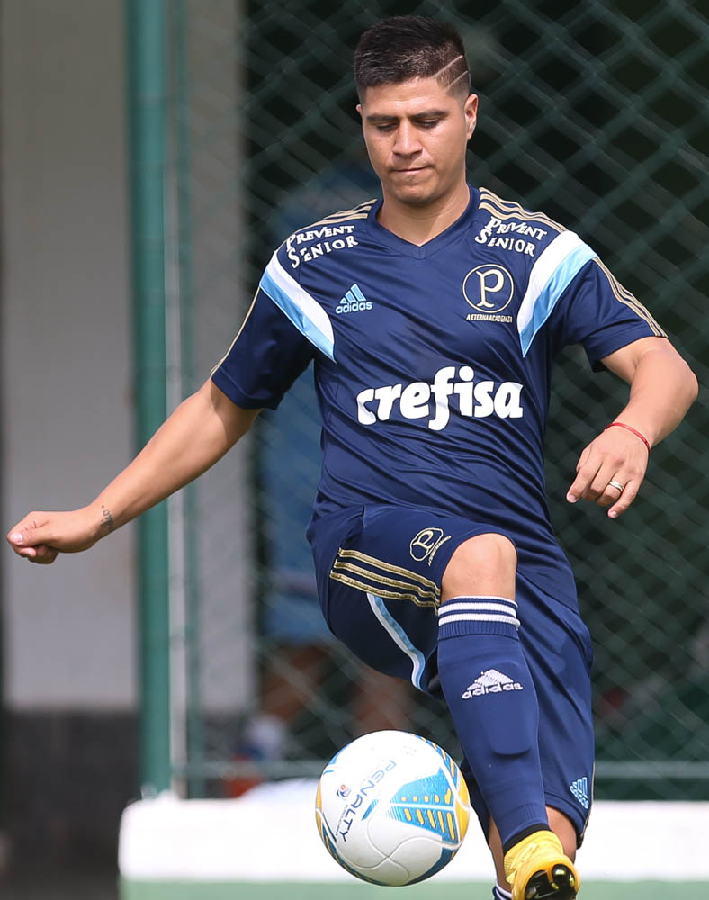 Cesar Greco/Ag. Palmeiras/Divulgação _ Cristaldo treinou como titular nesta quarta-feira (06)