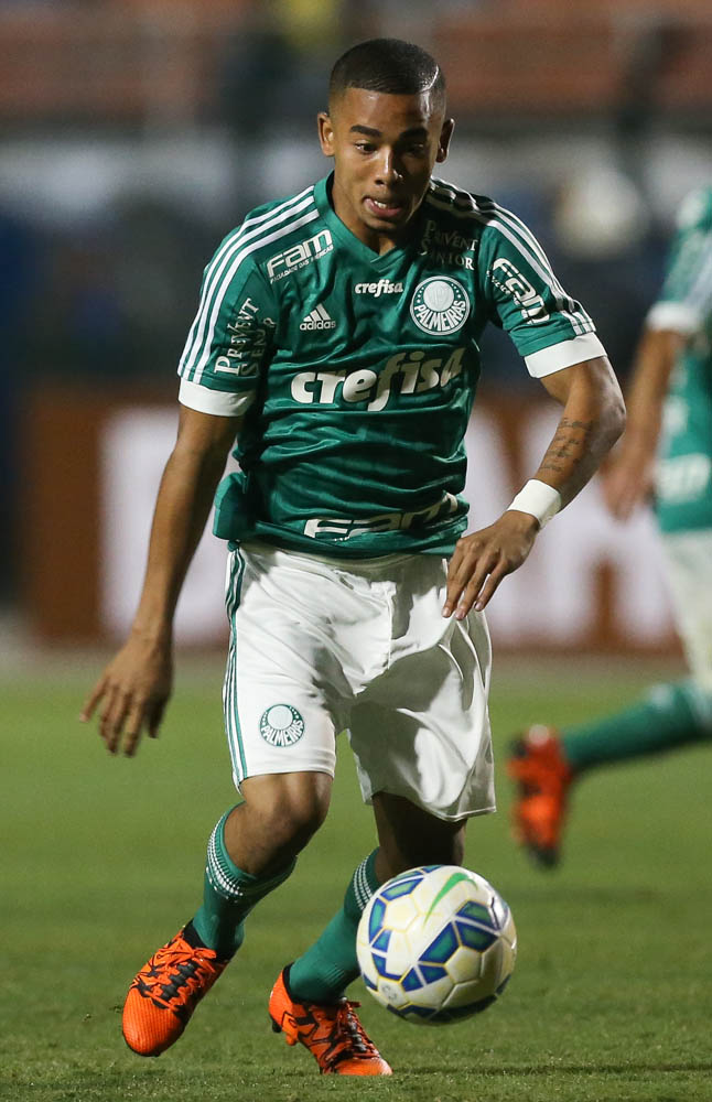 Cesar Greco/Ag. Palmeiras/Divulgação _ O atacante Gabriel Jesus entrou na segunda etapa da partida contra o Sport 
