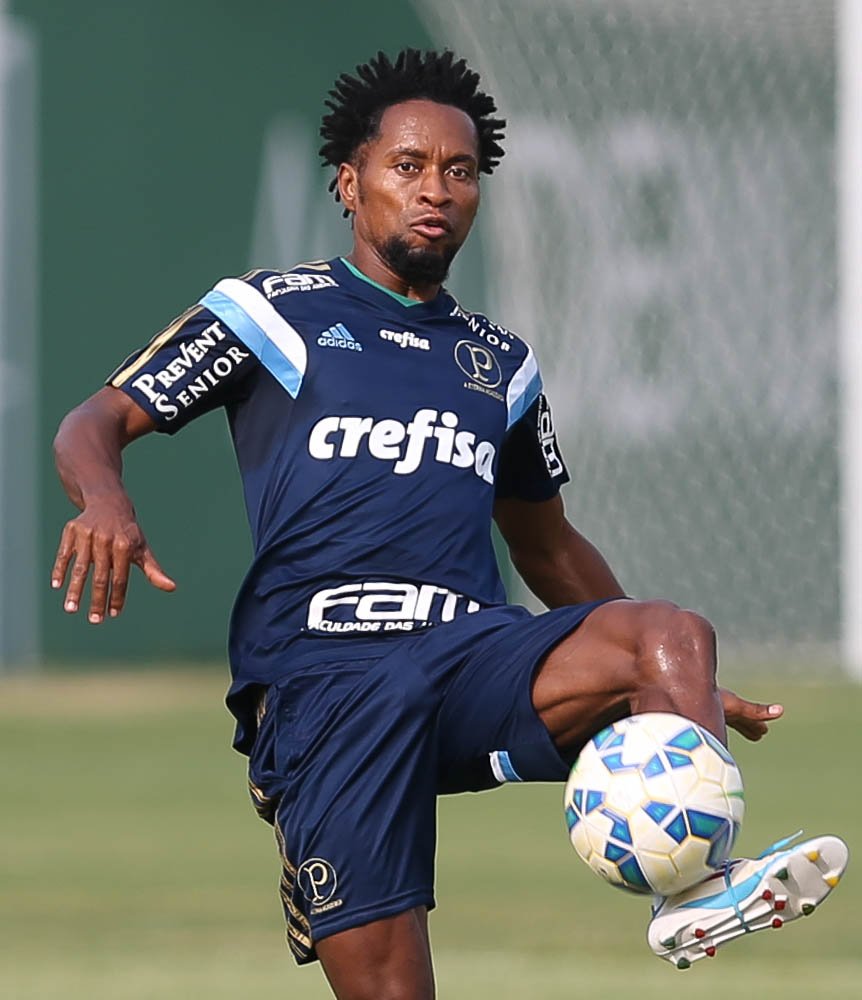 Cesar Greco/Ag.Palmeiras/Divulgação_Zé Roberto é o artilheiro do time na Copa do Brasil, com quatro gols