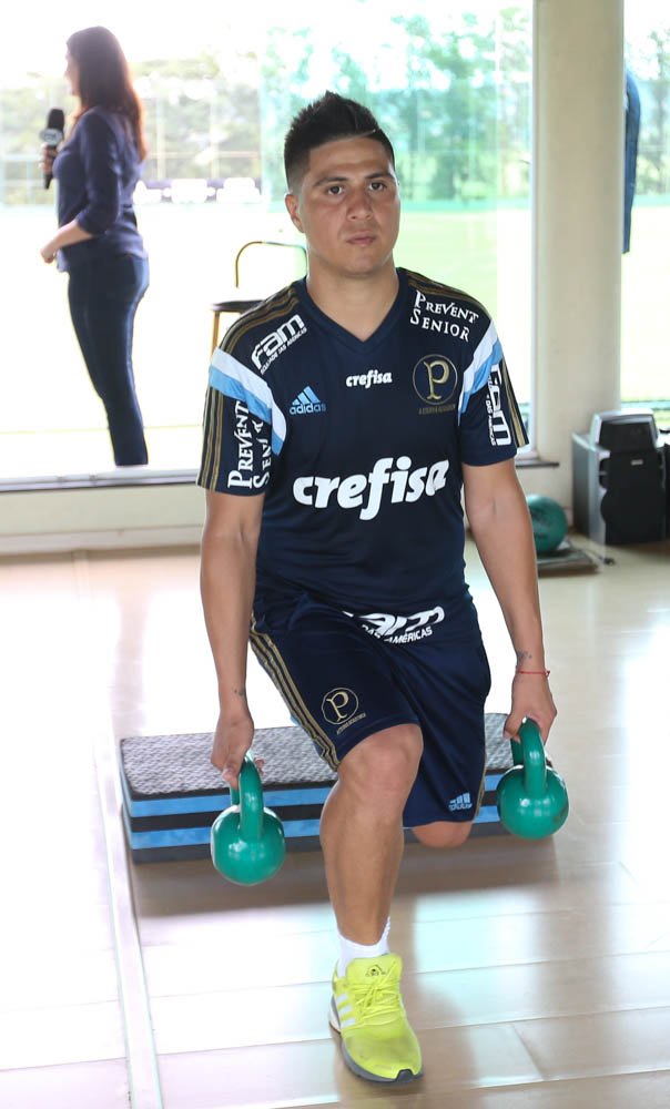 Cesar Greco/Ag.Palmeiras/Divulgação_Elenco palmeirense trabalhou em dois períodos nesta sexta-feira (15)