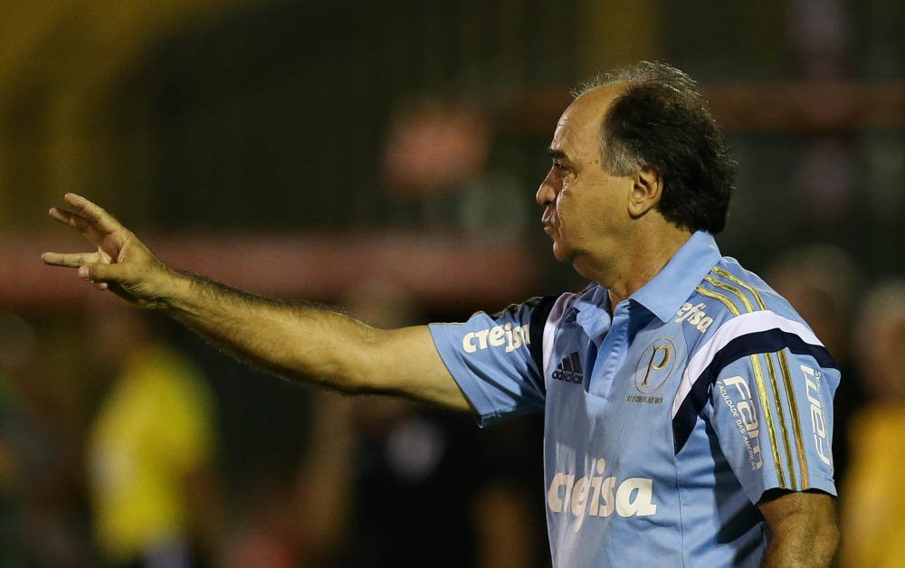 Cesar Greco/Ag.Palmeiras/Divulgação_Marcelo Oliveira estreou na Libertadores à frente do Palmeiras na noite desta terça-feira (16)