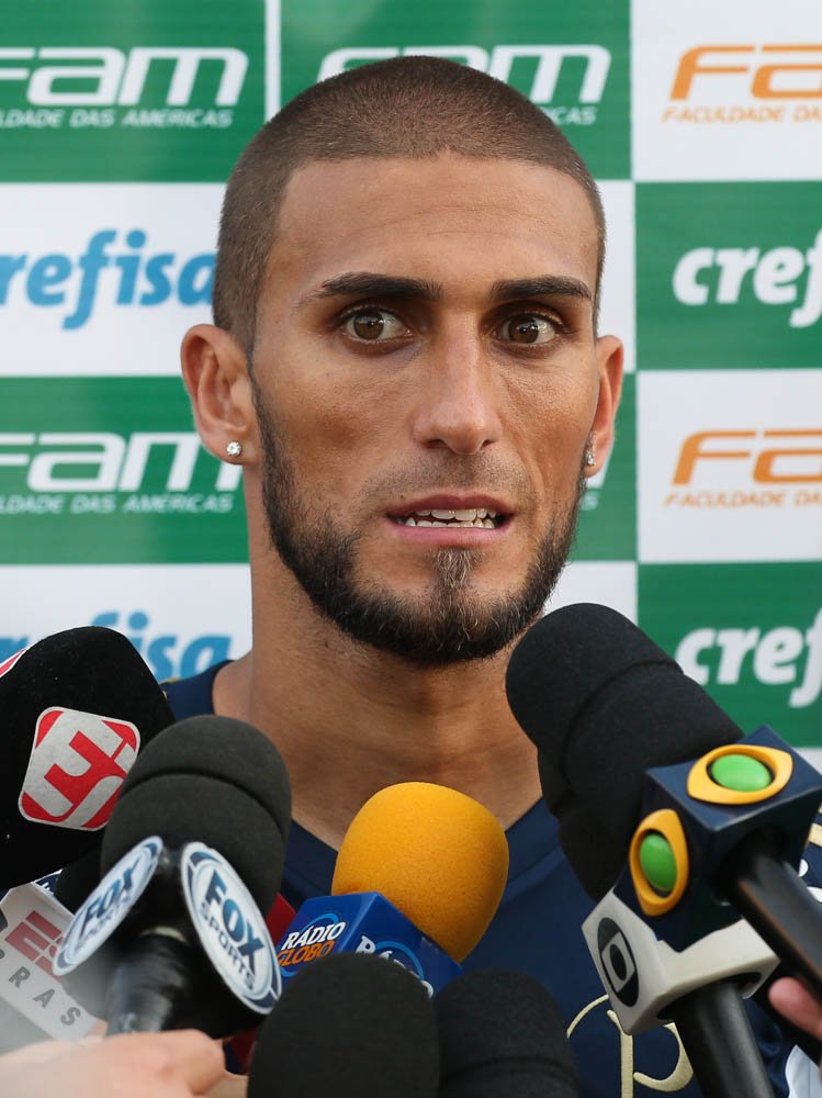 Cesar Greco/Ag.Palmeiras/Divulgação_Rafael Marques concedeu entrevista coletiva em Atibaia-SP nesta terça-feira (29)