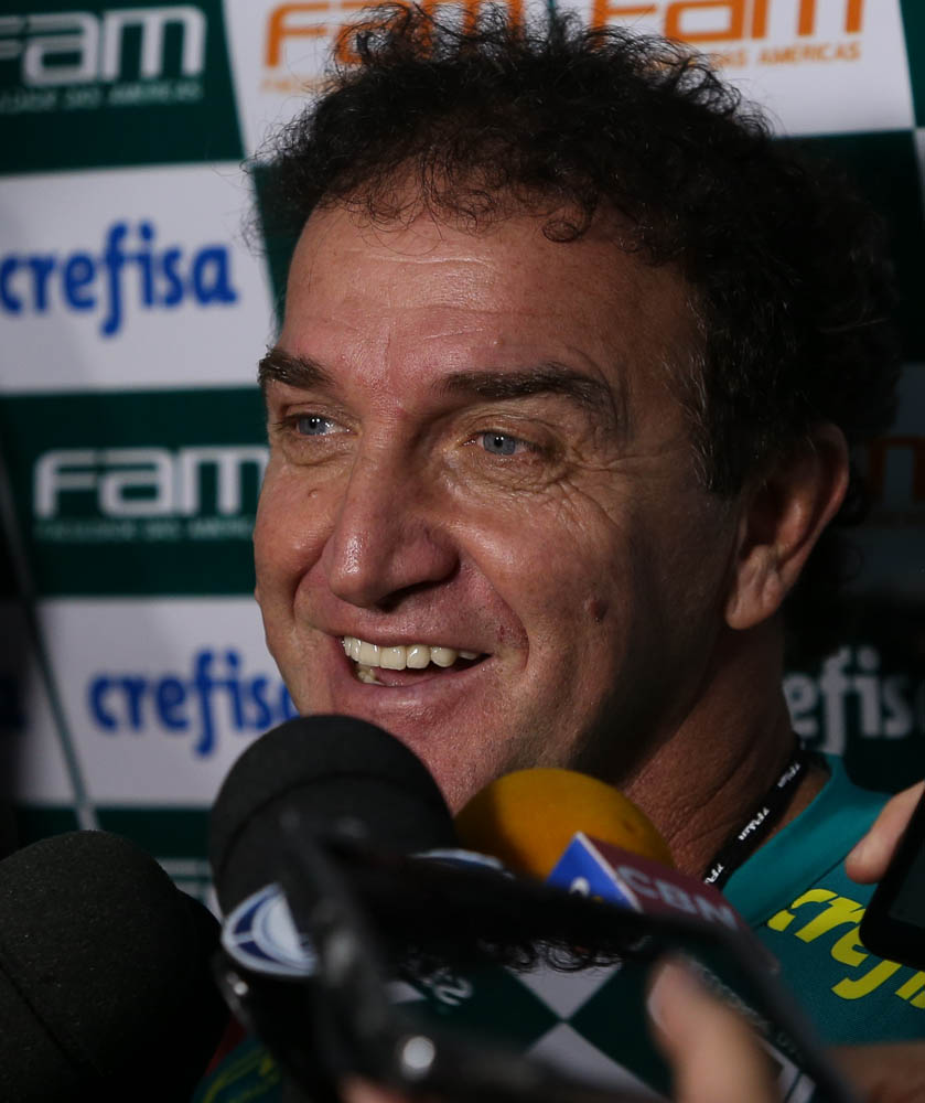 Cesar Greco/Ag.Palmeiras/Divulgação_Cuca concedeu entrevista coletiva na Academia de Futebol nesta terça-feira (31)
