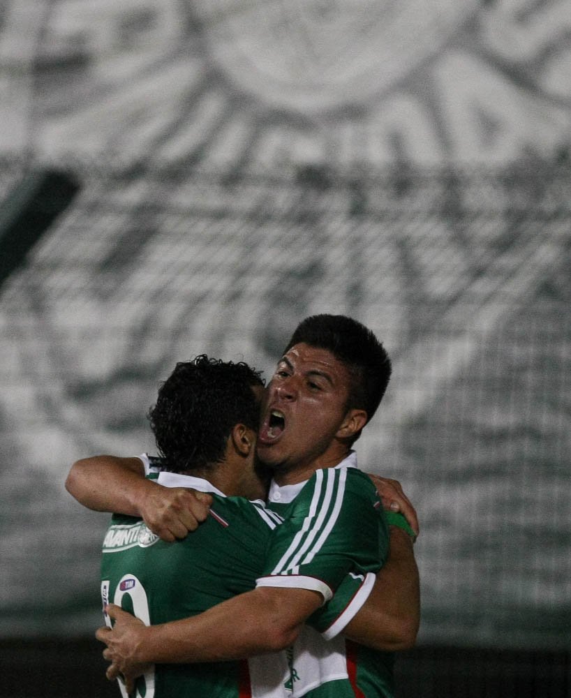 Cesar Greco/Ag. Palmeiras/Divulgação _ Cristaldo marcou seu primeiro gol com a camisa do Palmeiras e caiu nas graças da torcida