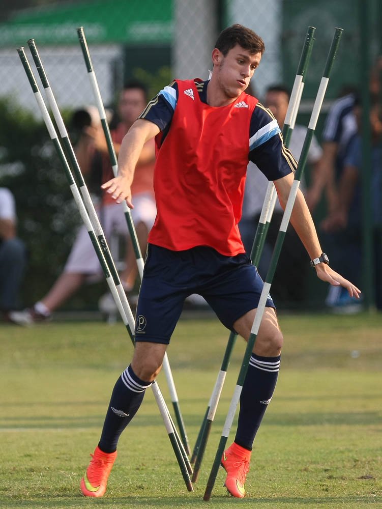 Cesar Greco/Ag. Palmeiras/Divulgação _ Nathan voltou a treinar com o time profissional do Verdão nesta terça-feira (14)