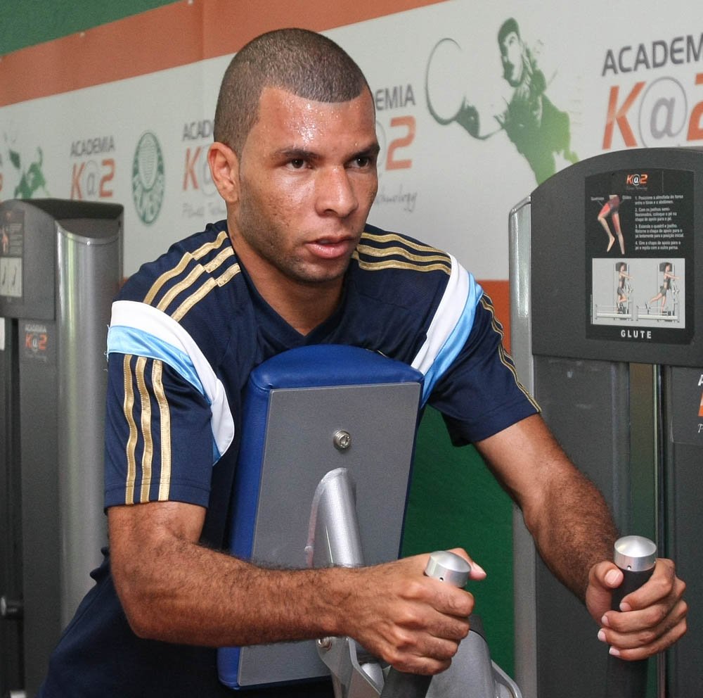 Cesar Greco/Ag. Palmeiras/Divulgação _ Amaral participou normalmente das atividades desta segunda-feira (26)