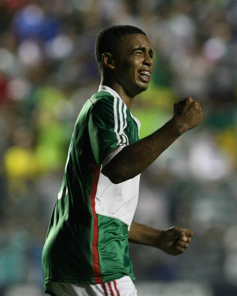 Cesar Greco/Ag.Palmeiras/Divulgação _ O camisa 9, driblou o marcador e bateu cruzado no canto esquerdo de Talles