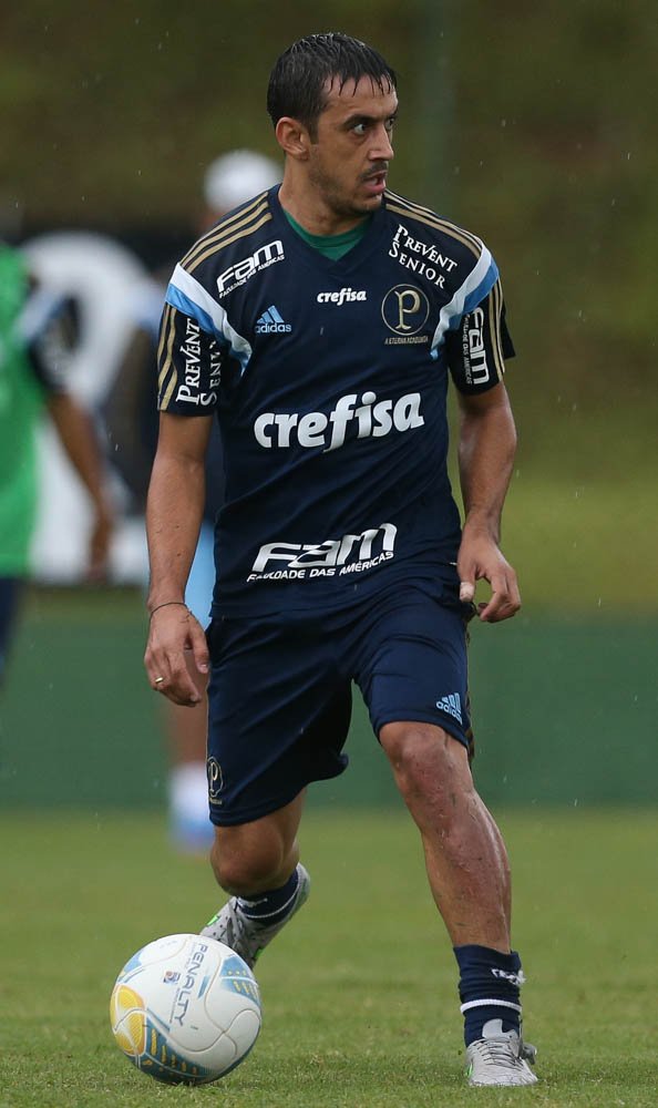 Cesar Greco/Ag. Palmeiras/Divulgação _ No treino da tarde, o elenco realizou atividades em campo reduzido
