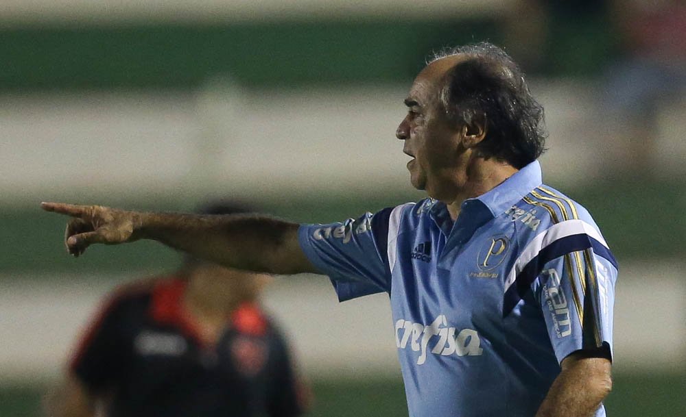 Cesar Greco/Ag. Palmeiras/Divulgação _ Na coletiva após o fim do jogo, Marcelo Oliveira pediu mais tranquilidade na hora da finalização