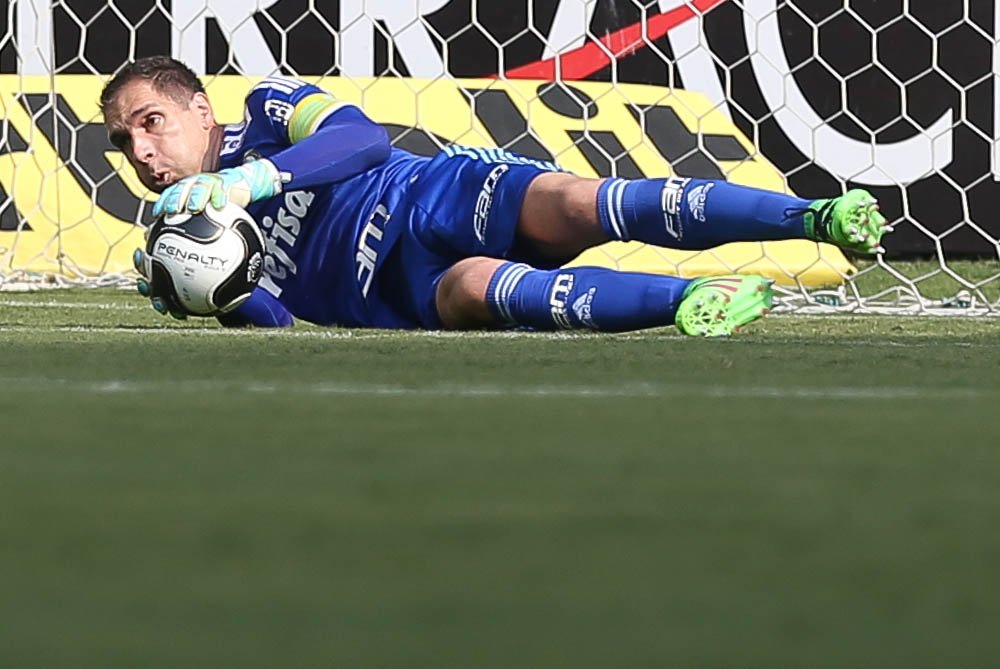 Cesar Greco/Ag. Palmeiras/Divulgação _ Fernando Prass foi o capitão da equipe na partida deste sábado (13)