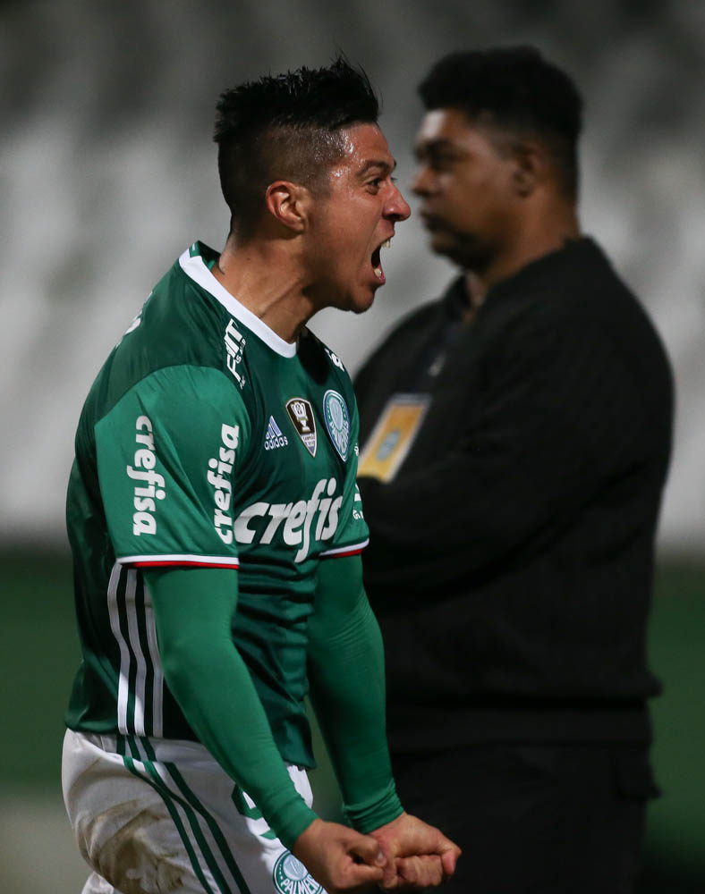 Cesar Greco/Ag Palmeiras/Divulgação _ Cristaldo voltou a jogar após mais de três meses parado por problemas físicos