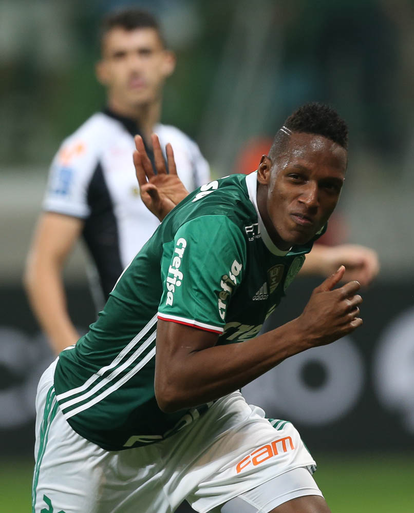 Cesar Greco/Ag Palmeiras/Divulgação _ Mina marcou de cabeça no primeiro tempo