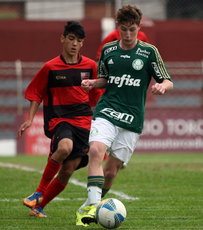 Fabio Menotti/Ag. Palmeiras/Divulgação _ A equipe Sub-15 soma duas goleadas no Paulista da categoria