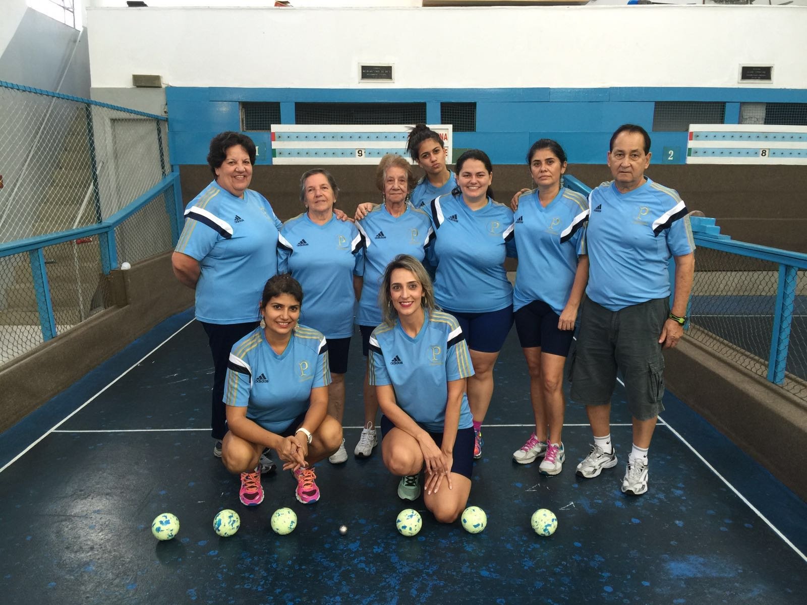 Divulgação _ A equipe de bocha do Verdão lidera o ranking feminino interclubes, com 14 vitórias