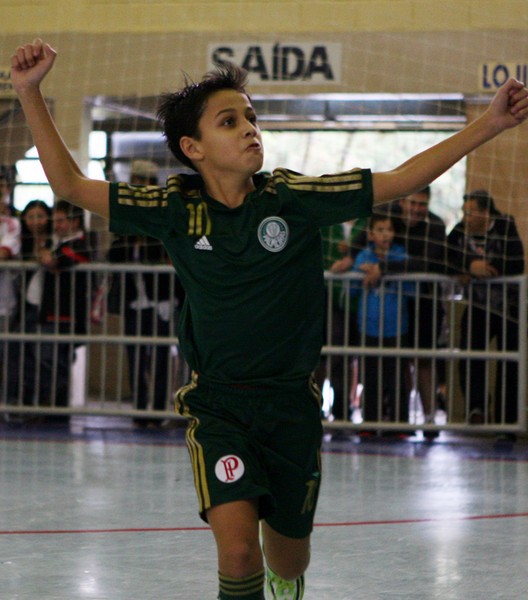Fabio Menotti/Ag. Palmeiras/Divulgação _ O time Sub-10 é o atual campeão metropolitano de futsal