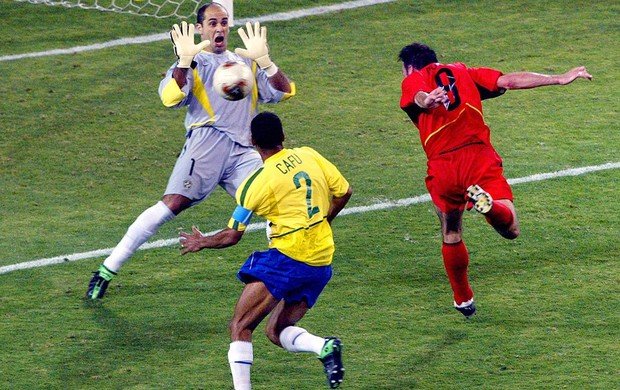 AFP _ Em 2002, São Marcos foi titular na conquista do Penta