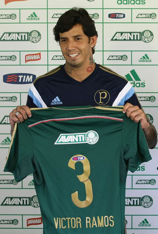 Cesar Greco/Ag. Palmeiras/Divulgação _ Victor Ramos vai vestir a camisa 3 e promete lutar pela titularidade