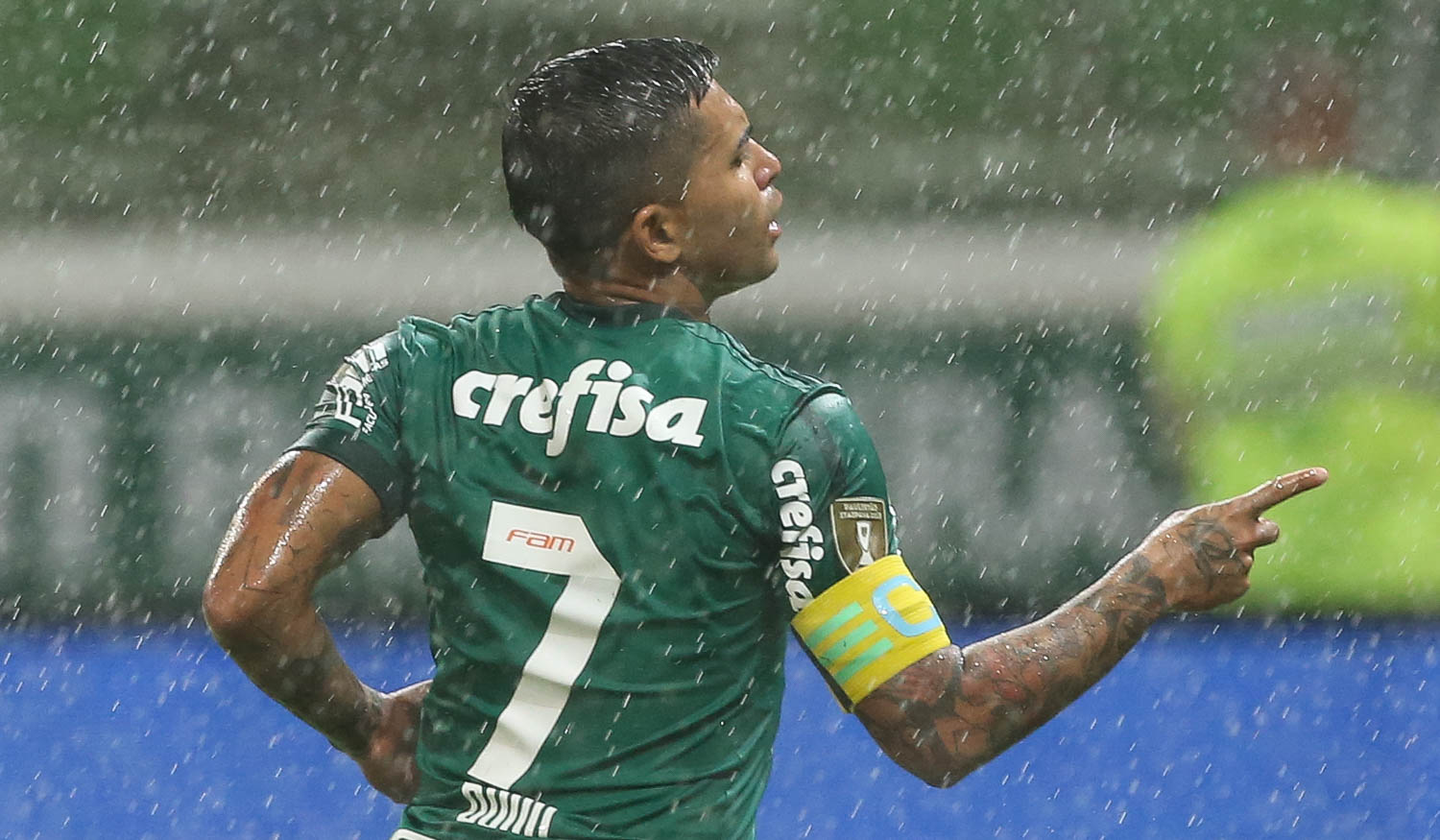Cesar Greco/Ag.Palmeiras/Divulgação_Dudu deu assistência para o segundo gol do Verdão na partida