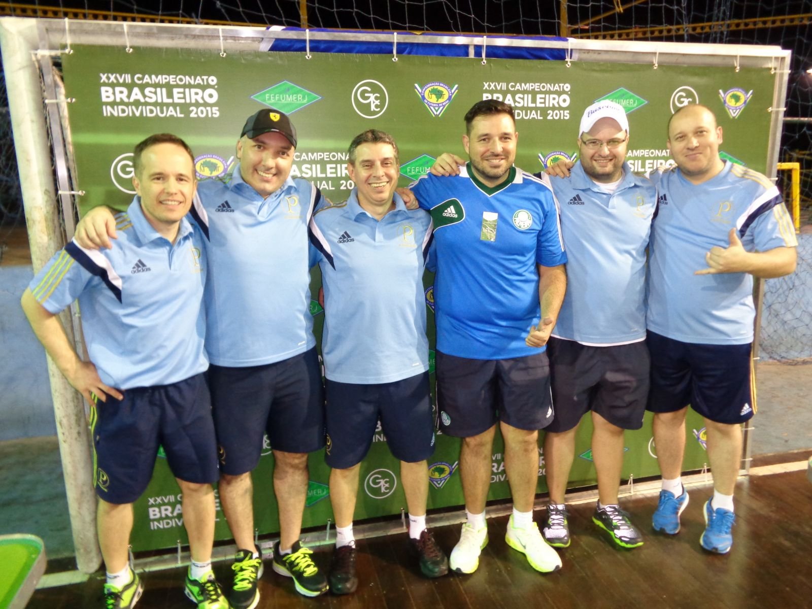 Divulgação _ A equipe de futebol de mesa do Verdão é pentacampeã brasileira