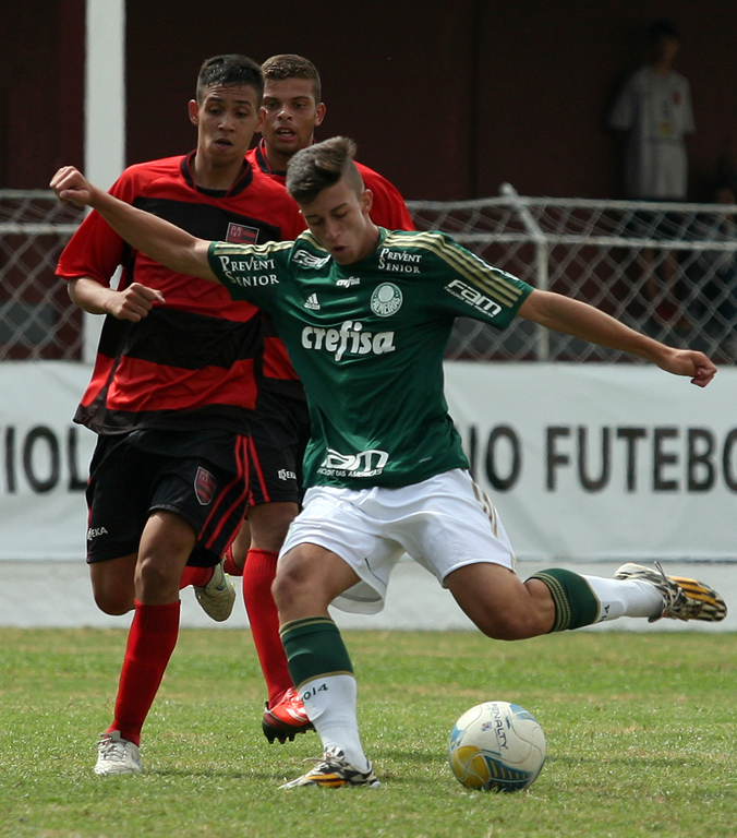 Fabio Menotti/Ag. Palmeiras/Divulgação _ Na última rodada, os times Sub-17 e Sub-20 do Verdão enfrentaram o Flamengo-SP