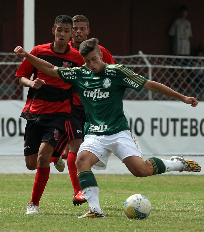 Fabio Menotti/Ag. Palmeiras/Divulgação _ Na última rodada, os times Sub-17 e Sub-20 do Verdão enfrentaram o Flamengo-SP