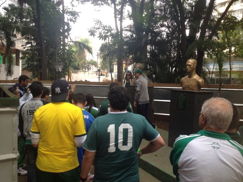 Divulgação _ Os torcedores do Verdão passaram por mais de 20 lugares históricos da capital paulista, ambos protagonistas de momentos importantes da história alviverde