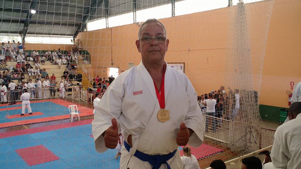 Divulgação_Palmeirense Jair Davanso garantiu a medalha de ouro na categoria Kata