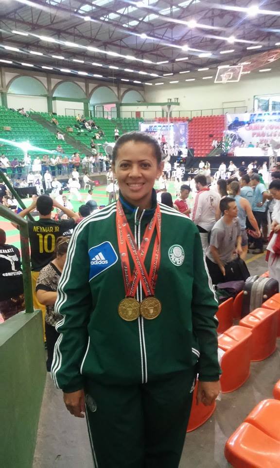 Divulgação _ Luciene Andrade da Rocha foi uma das atletas do Verdão que garantiu o ouro na modalidade