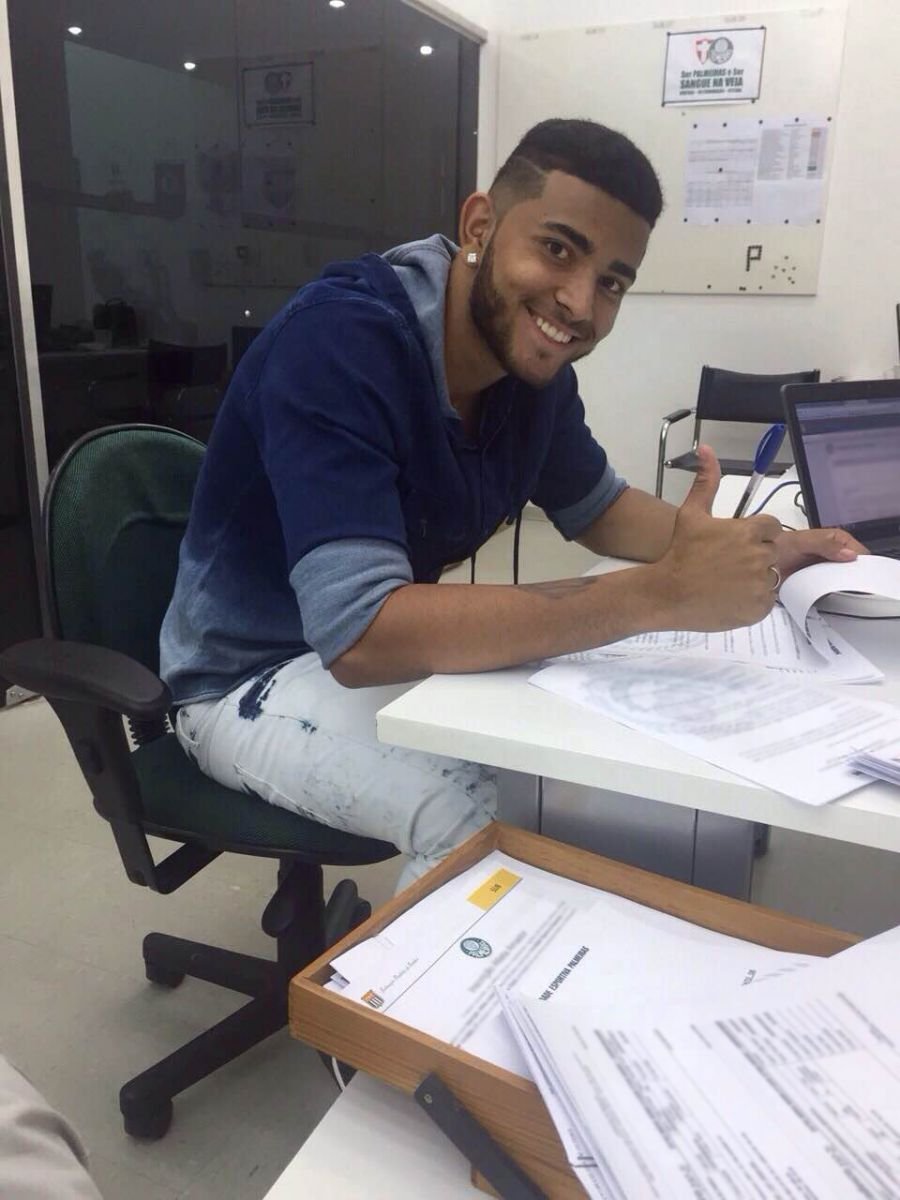 Ag. Palmeiras/Divulgação _ Mateus Müller assina com Verdão
