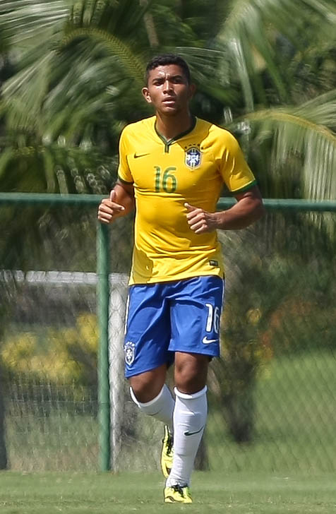 Cesar Greco/Ag. Palmeiras/Divulgação _ Em abril deste ano, Matheus Müller participou de jogo-treino contra o Verdão pela Seleção