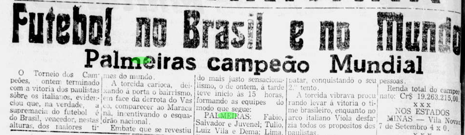 Recorte do jornal O Combate